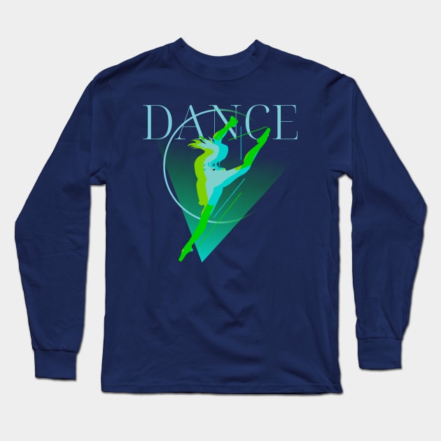 Dance Ballet Triangle Long Sleeve T-Shirt by Dancespread